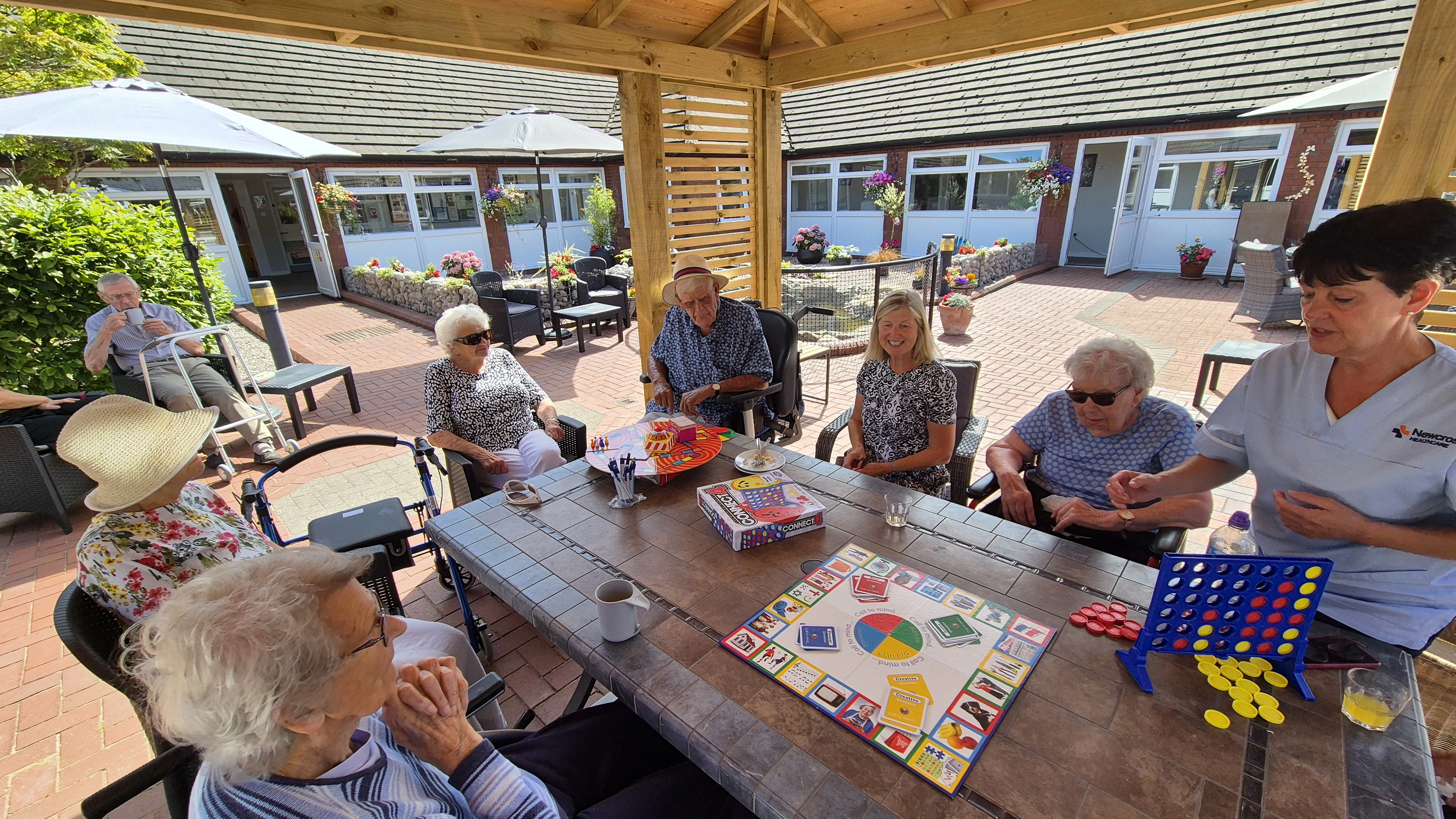 The new area is perfect for playing a few board games