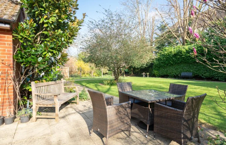 Outdoor Seating Area In Sunny Garden At Roundhay on Roundhay, GU1 2JH