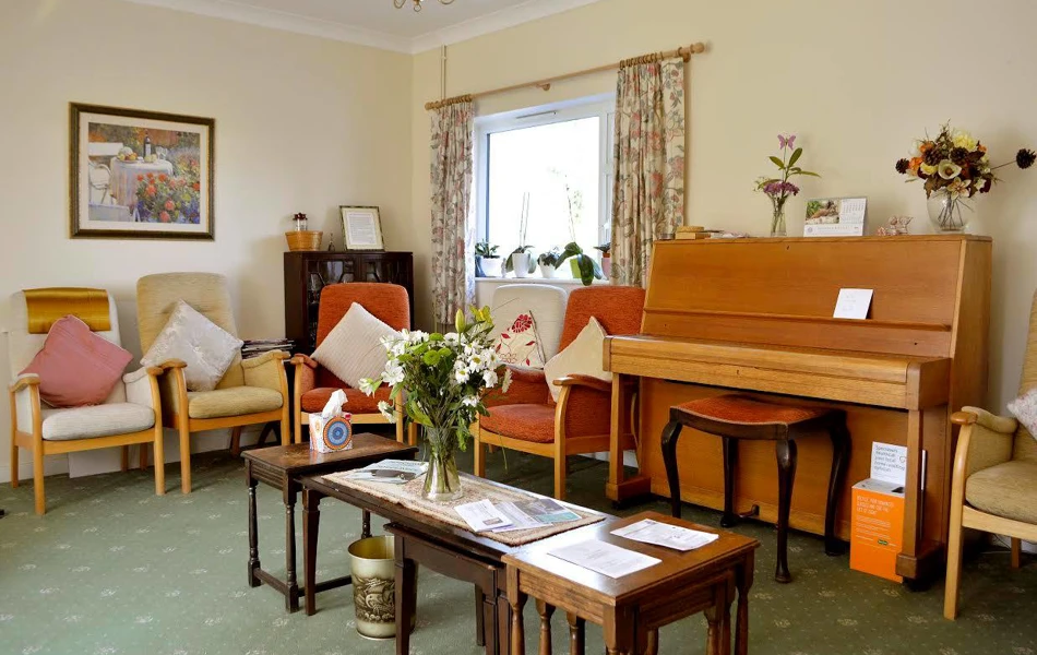 Communal lounge at Tannerswood where residents can relax and socialise
