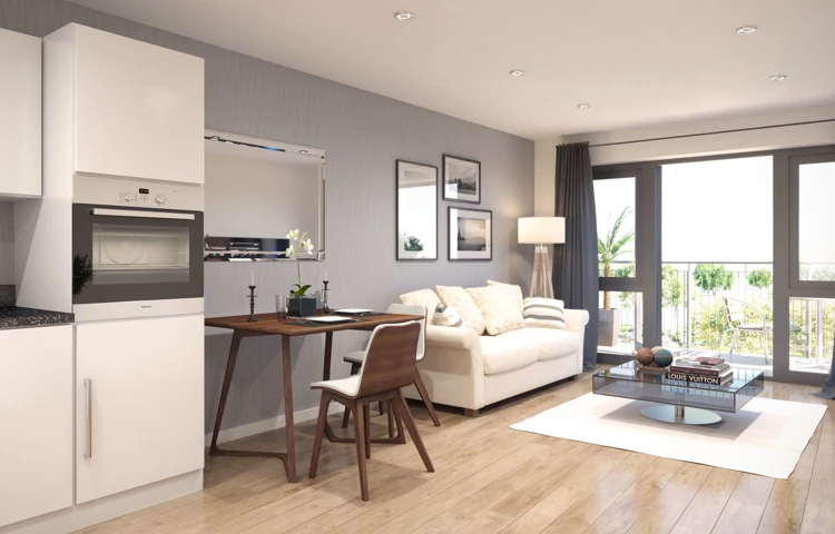 Living room at Polly's Field Village, Braintree CM7 5XD