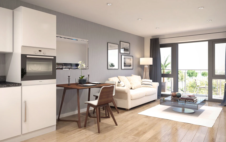 Living room at Polly's Field Village, Braintree CM7 5XD