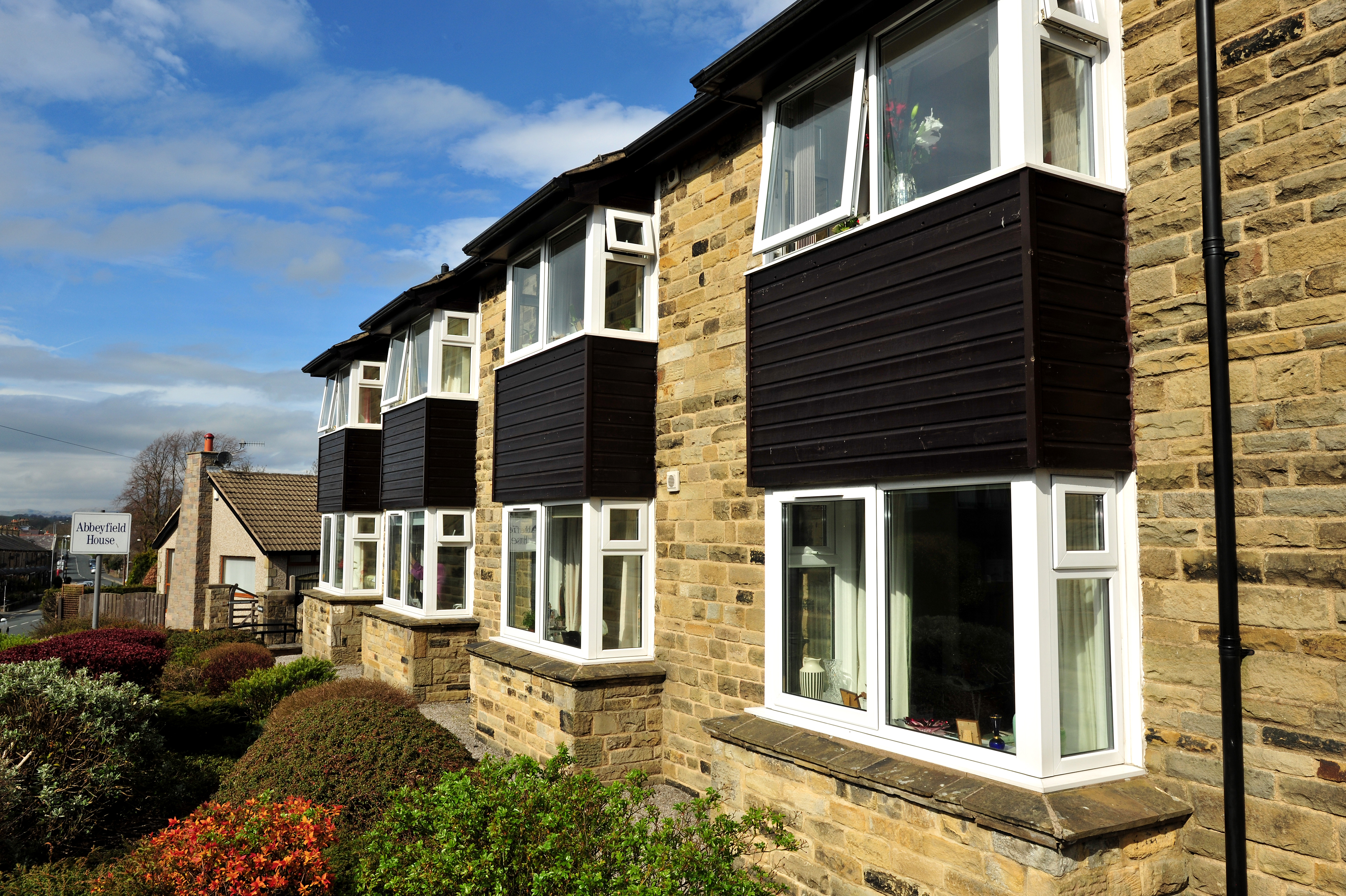 The front elevation of  Abbeyfield House, Barnoldswick BB18 5JX