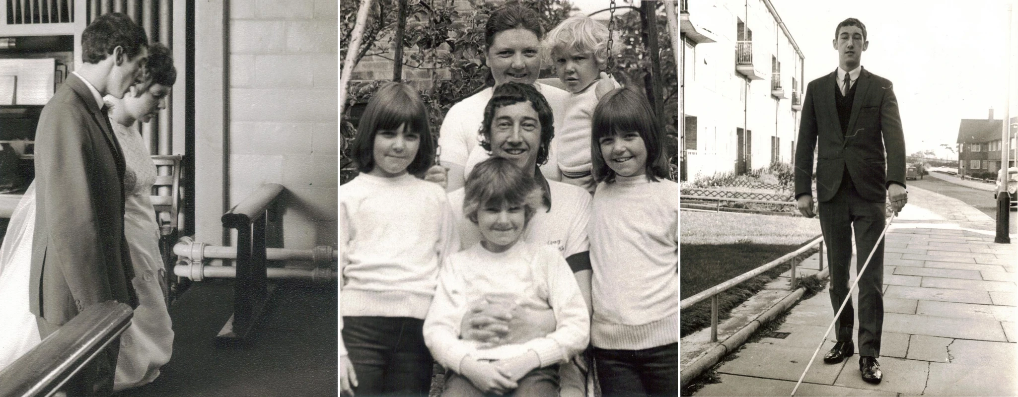 Collage of the early years of John Flanner