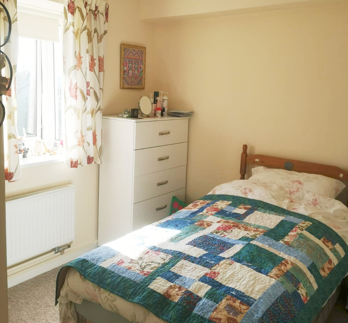 bedroom at Abbeyfield House, Brecon LD3 7RT