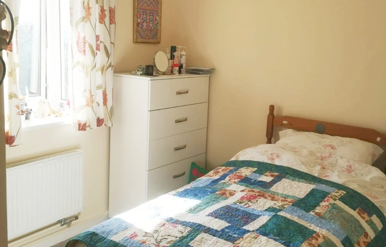 bedroom at Abbeyfield House, Brecon LD3 7RT