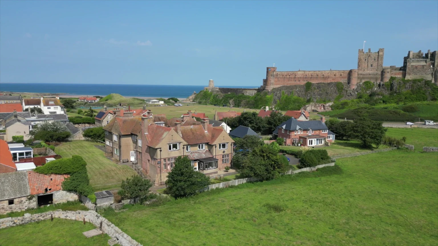 Bamburgh House Village And Castle