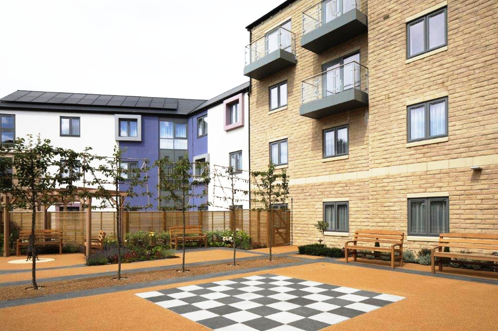 Patio area at Fern House, Bingley BD16 4FA