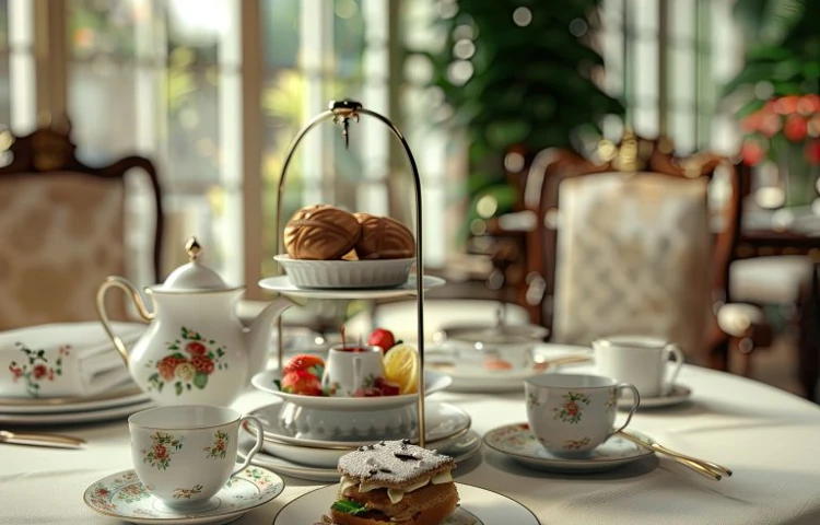Beautiful Afternoon Set On The Dining Table At Maitland House on Maitland House, RG1 6NL