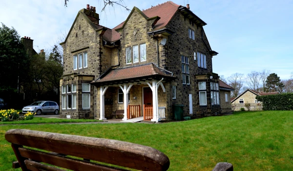 A stone house set in a large garden at Leylands Lane, Bradford BD9 5QU