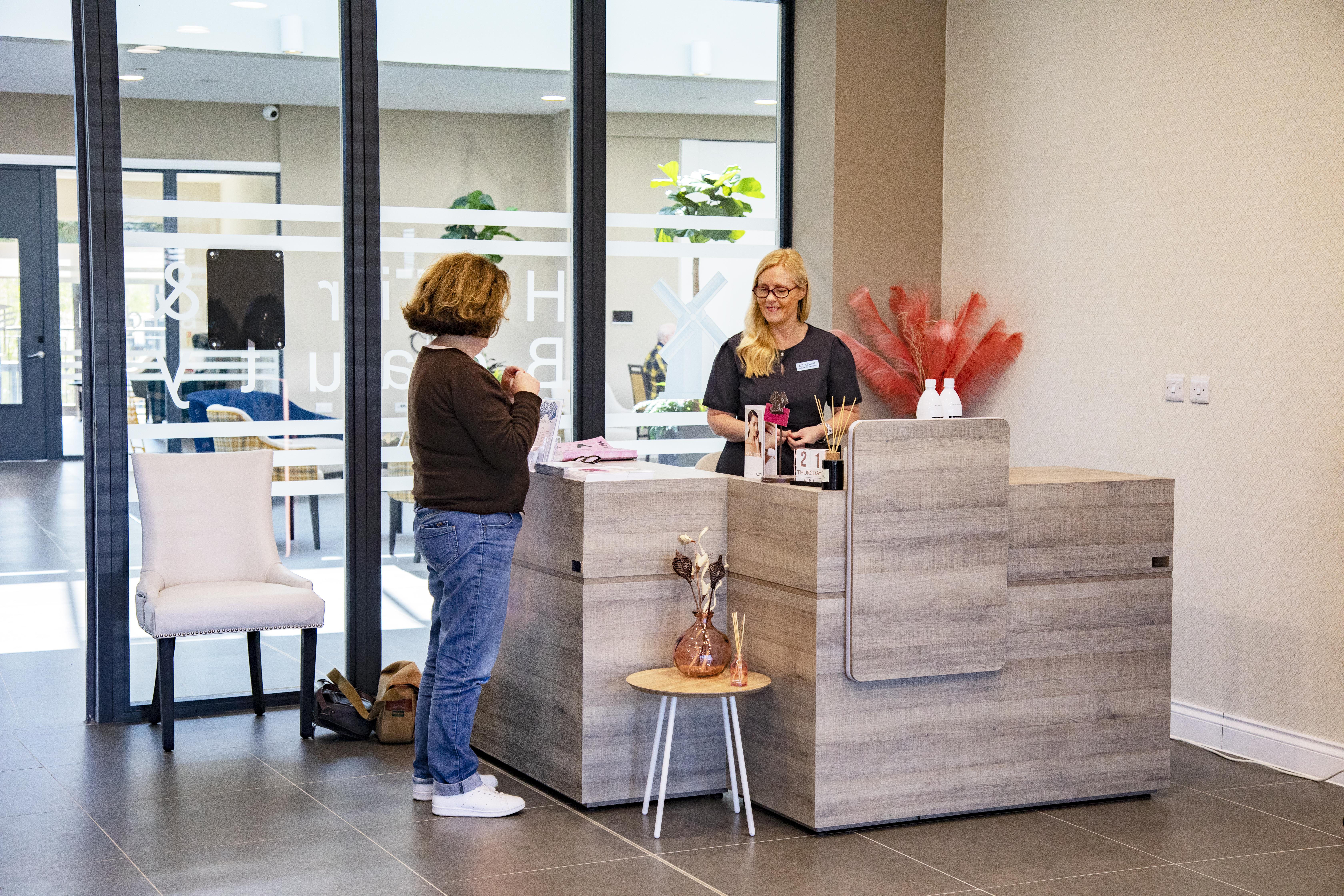 Reception area at Polly's Field Village, Braintree CM7 5XD