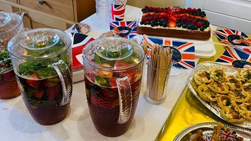 Pimms in 2 jugs