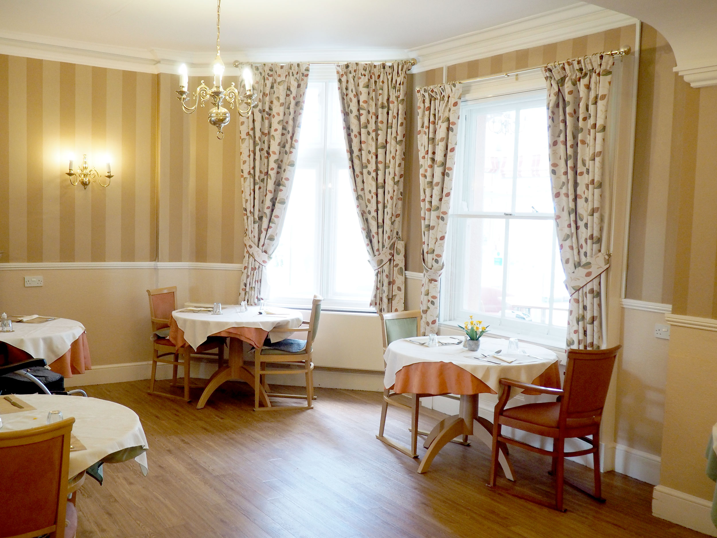 Dining room table and chairs at Hill House
