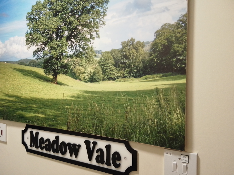Beautiful Canvas Of Meadow Vale On Wall at Abbeyfield House, Clitheroe, BB7 2NH