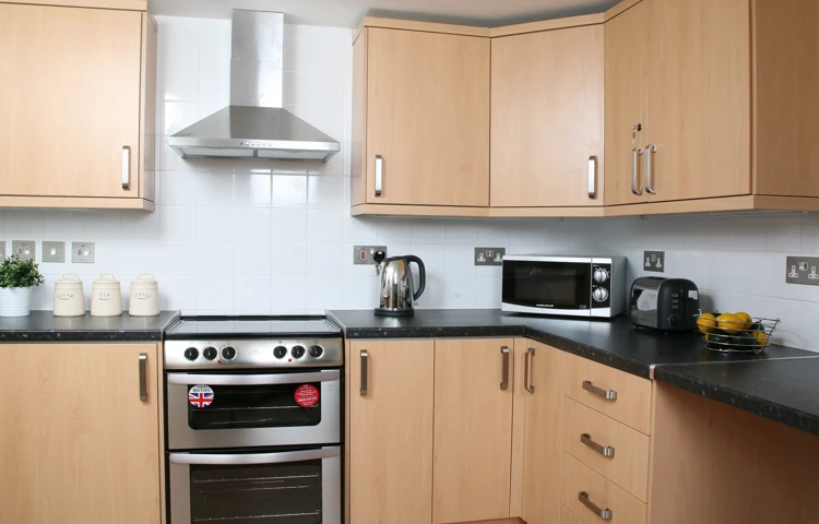 Resident kitchen at Abbeyfield Court, Southampton, SO31 6BF
