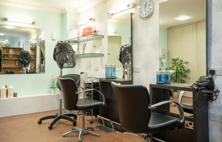View of the hair salon at Griton Green
