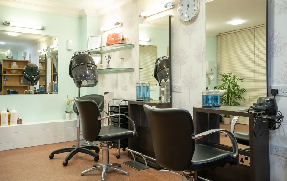 View of the hair salon at Griton Green