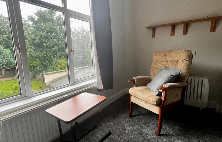 Sitting room at Abbeyfield House, Streatham SW16 6LT