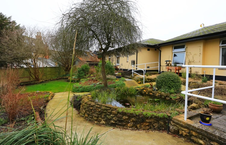 The garden of Abbeyfield House, Beaminster DT8 3EQ (1)