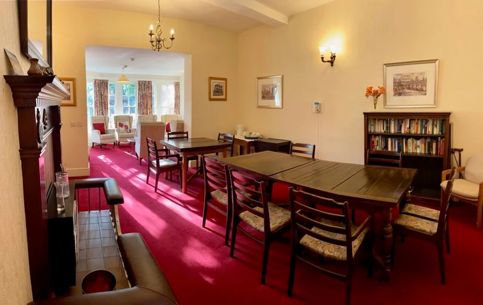 Dining room and lounge at Ainslie House, Hereford HR1 2NB