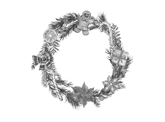 Wreath Made Out Of Recycled Materials