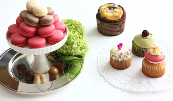 Selection Of Cakes And Treats