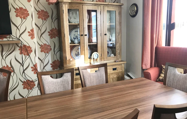 Dining room at Abbeyfield House, Caerphilly CF83 1EH