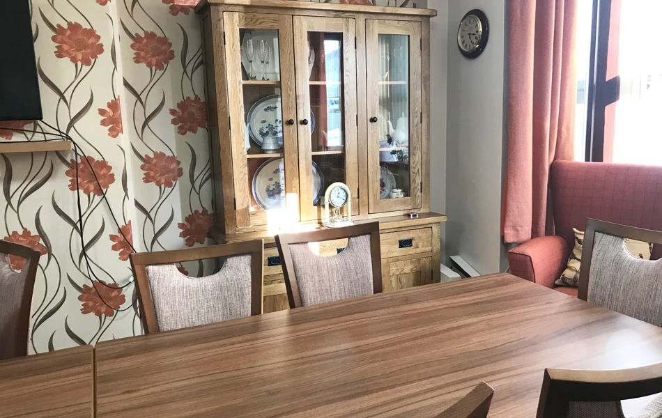 Dining room at Abbeyfield House, Caerphilly CF83 1EH