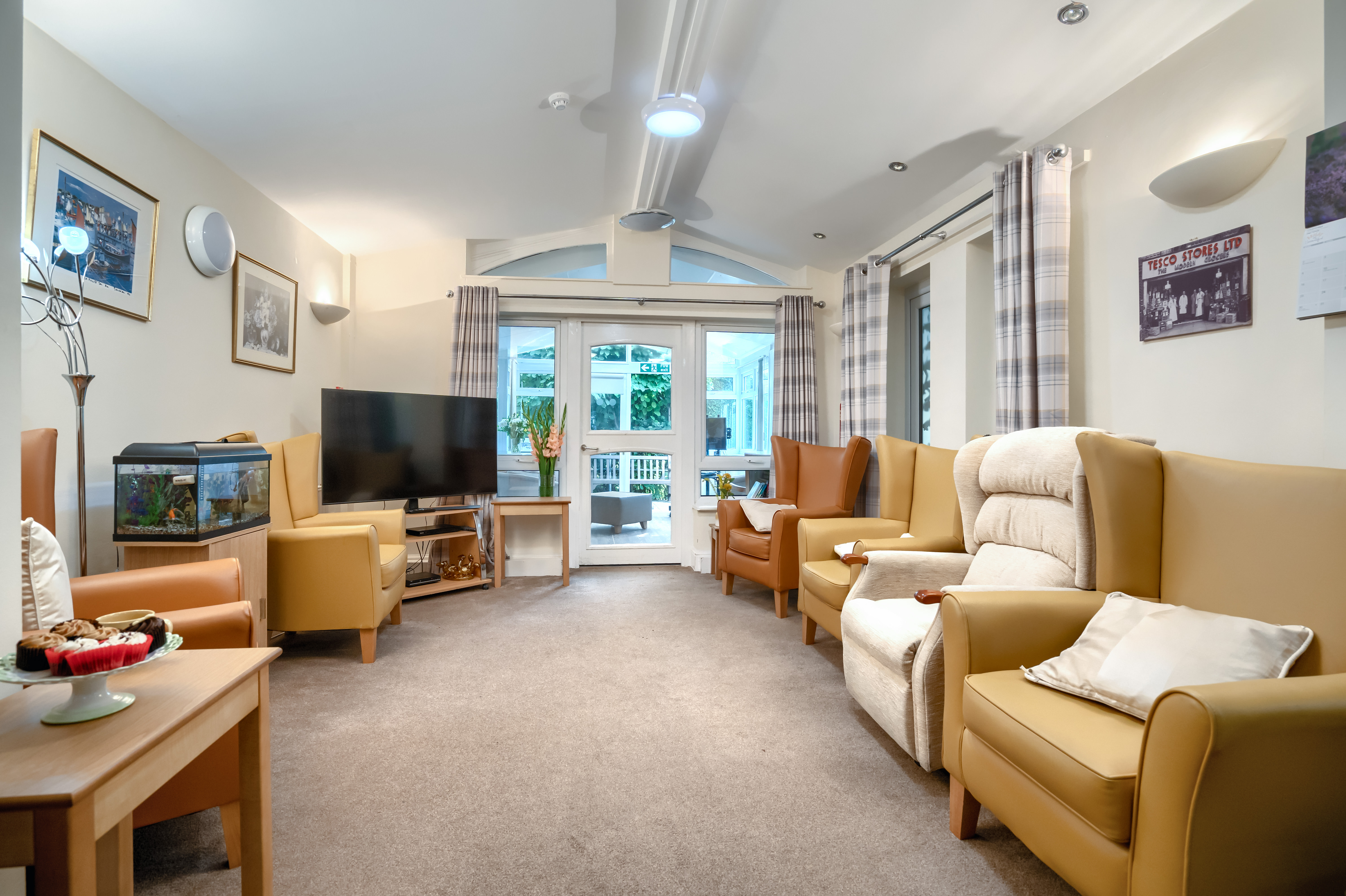 Resident lounge at Abbeyfield House Bramhall