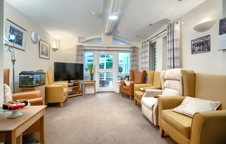 Resident lounge at Abbeyfield House Bramhall