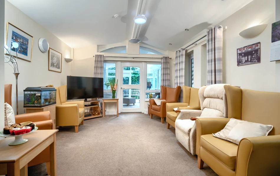 Resident lounge at Abbeyfield House Bramhall