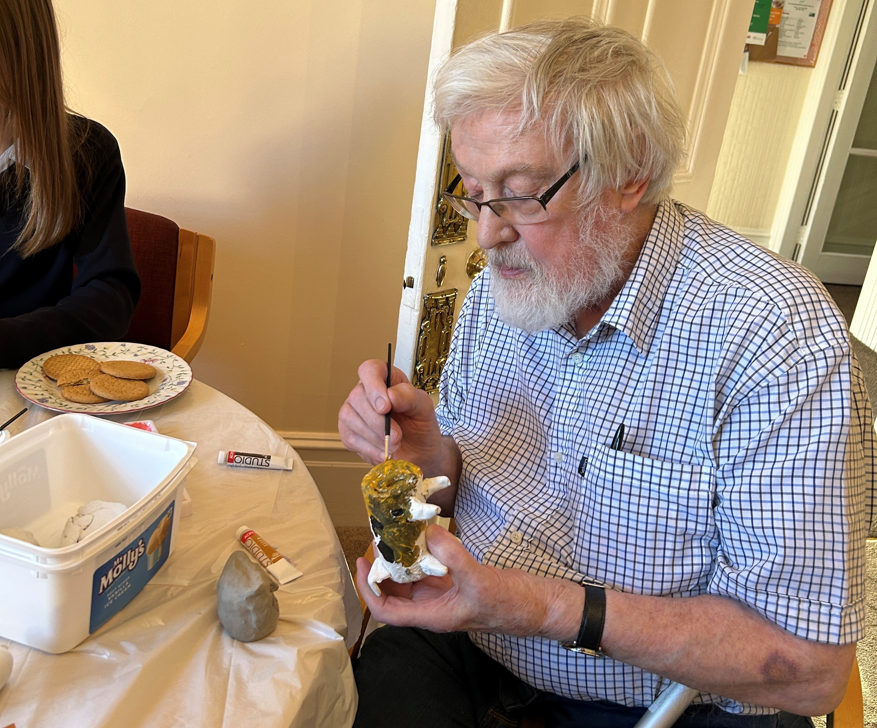 Barnard Castle Resident Doing Some Painting