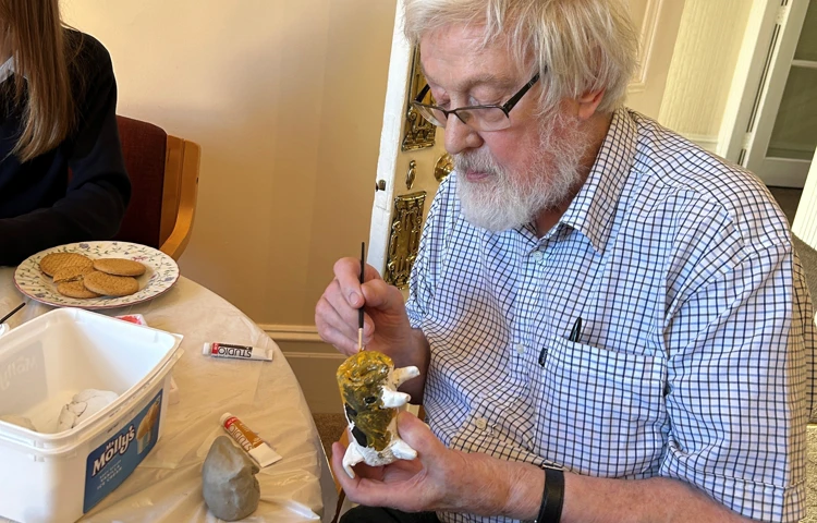 Barnard Castle Resident Doing Some Painting