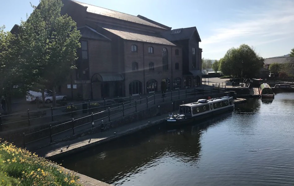 The canal near Abbeyfield House, Brecon LD3 7RT