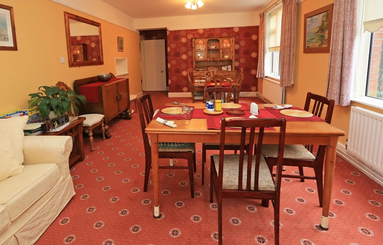 The dining room set for lunch (1)