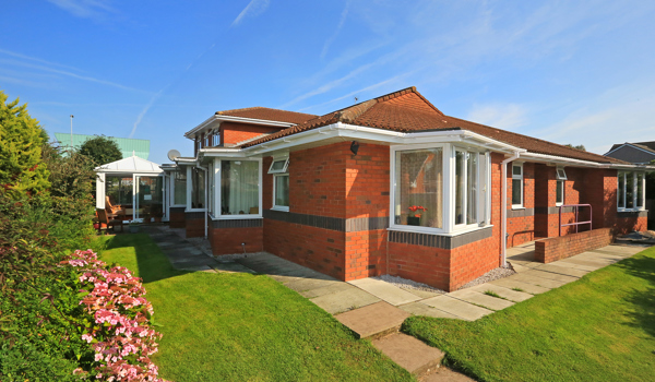 A view of the house from the garden