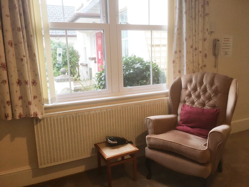 Armchair By The Window In Resident Room At Duffield Court