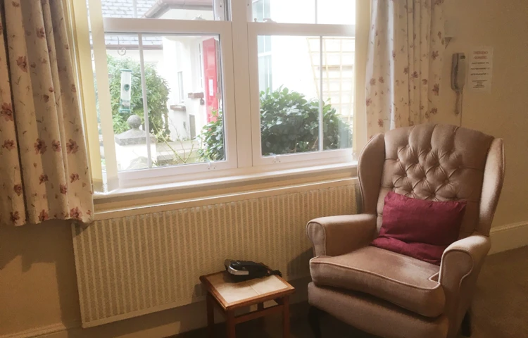 Armchair By The Window In Resident Room At Duffield Court