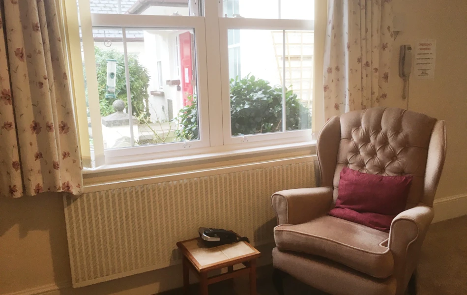 Armchair By The Window In Resident Room At Duffield Court