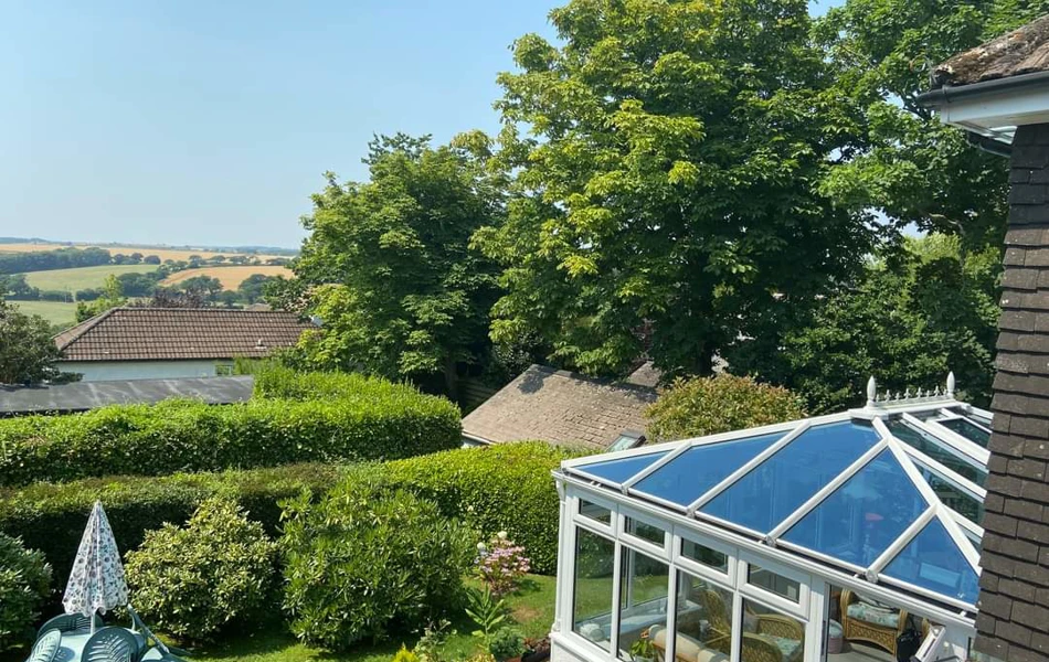 Garden conservatory at Abbeyfield Scott House, Mawnan Smith TR11 5ER