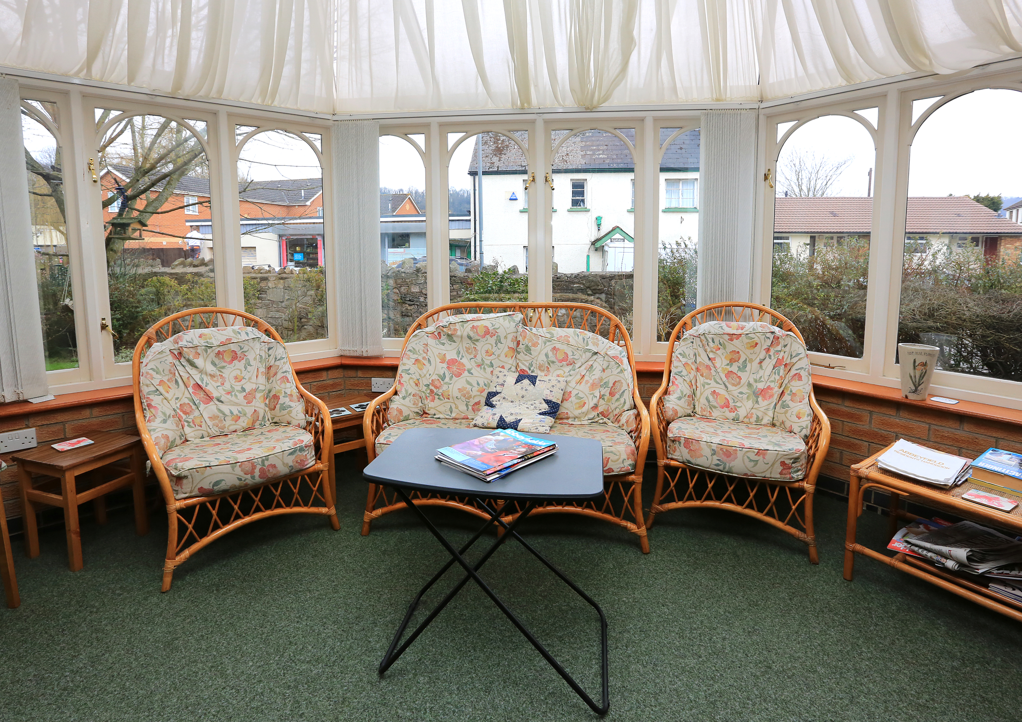 The conservatory at Abbeyfield Monmouth, NP25 5AG