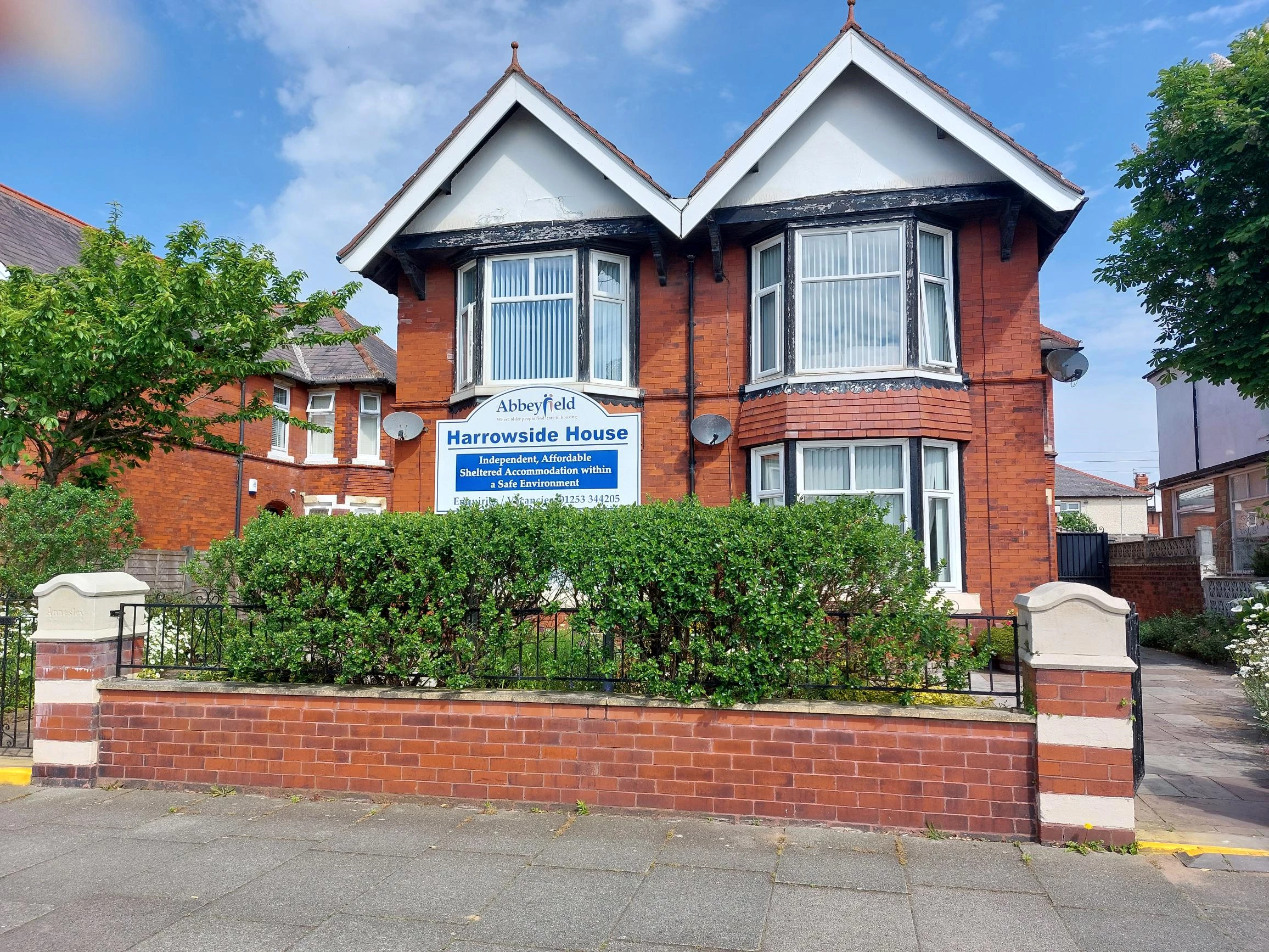 Front Exterior Of Harrowside House
