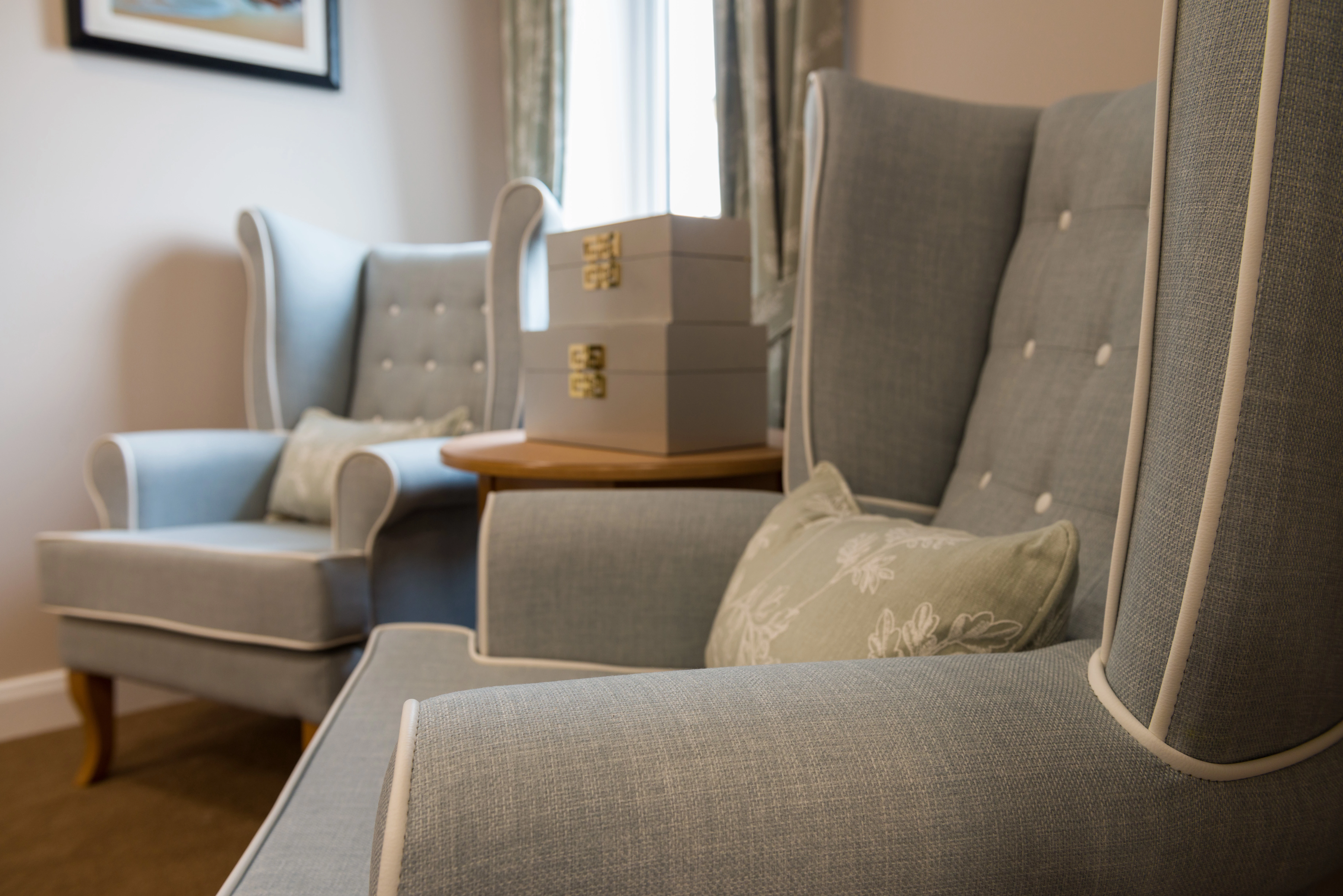 Close Up Image Of Armchairs In A Beautiful Lounge