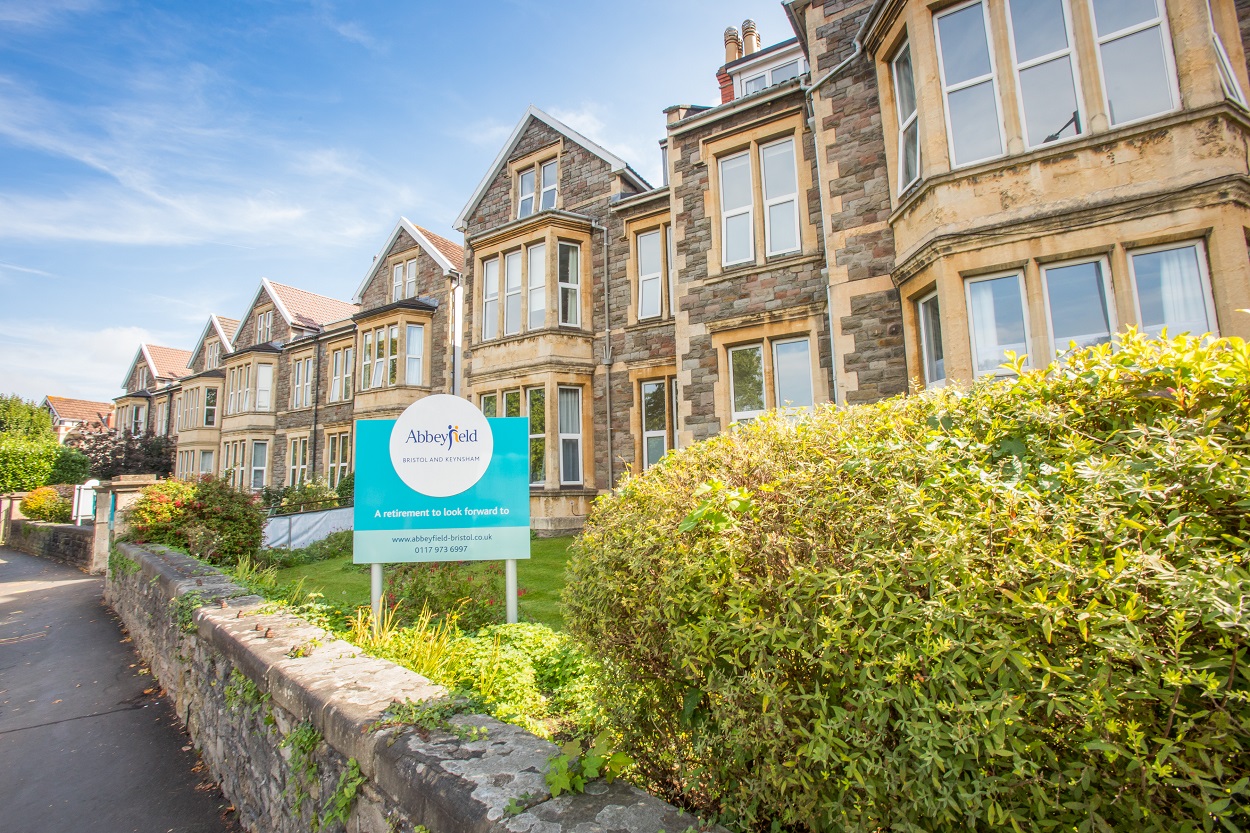 The front-exterior-of-Abbeyfield House, Bristol BS9 3AU