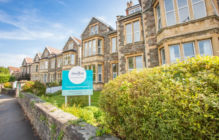 The front-exterior-of-Abbeyfield House, Bristol BS9 3AU