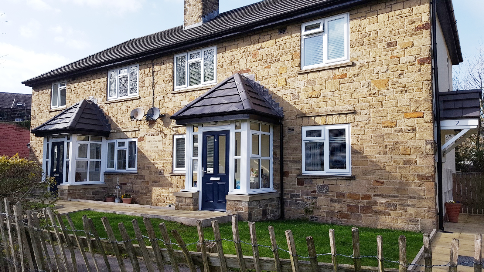 Front Exterior Of Pawson Cottage Homes