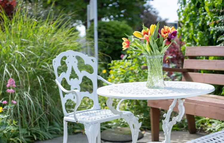 Seating Area In The Garden At Abbeyfield House, Ulverston