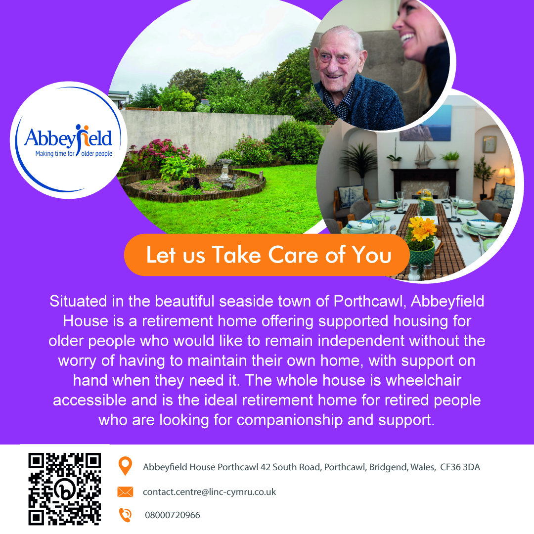 Advert for Abbeyfield House, Porthcawl CF36 3DA