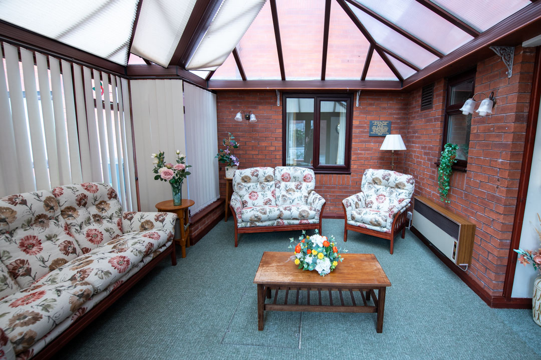 Conservatory at Abbeyfield House, Ruthin LL15 1BL