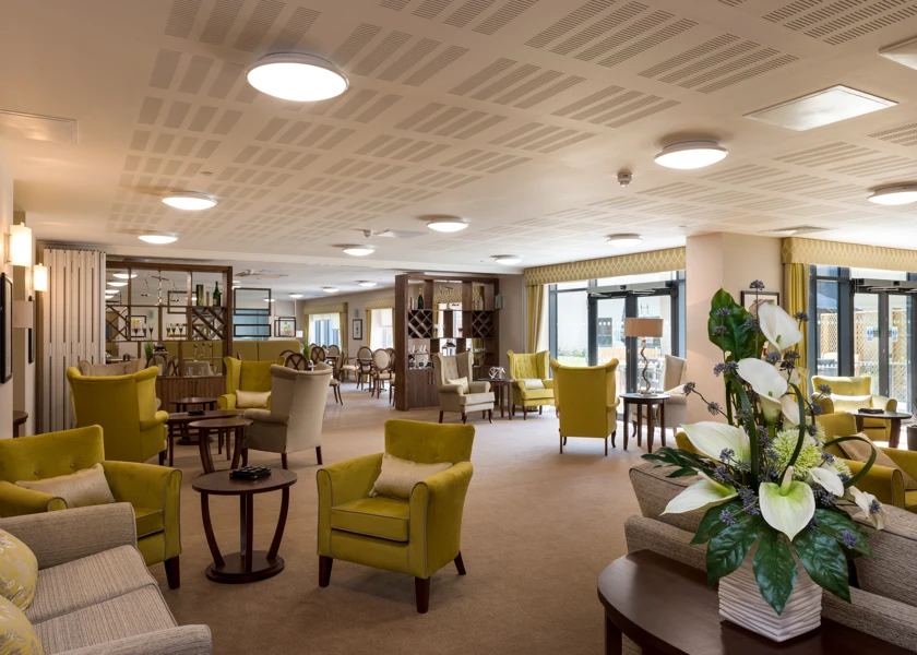 Communal lounge for residents and their families to use