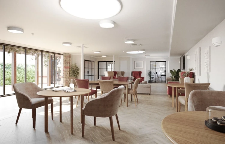 Dining Room Artistic Rendering at Clandon House, Dorchester DT1 1PW